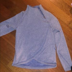 Athleta girls Size L 12  mock soft sweat shirt